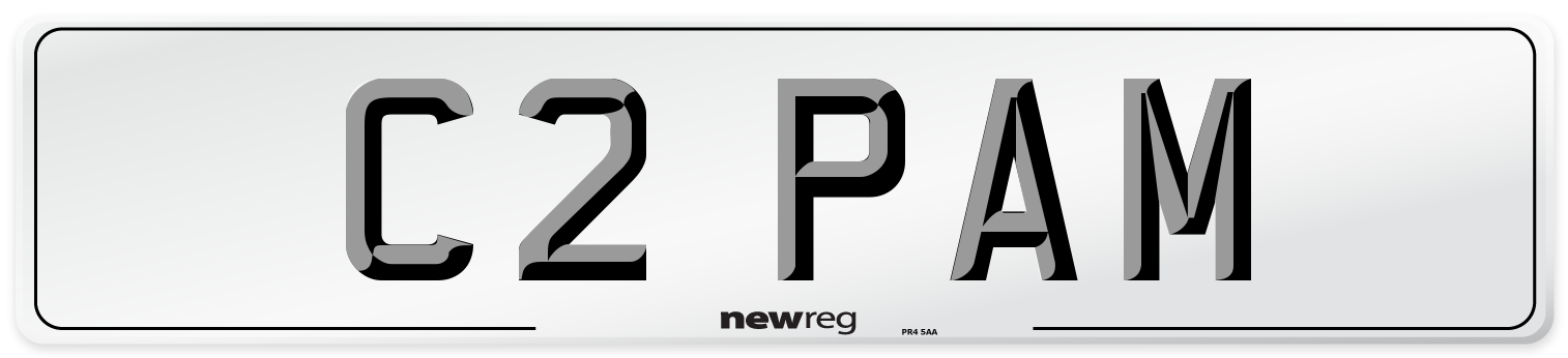 C2 PAM Number Plate from New Reg